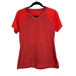 The North Face Womens Medium‎ FlashDry V-Neck Short Sleeve Activewear Top